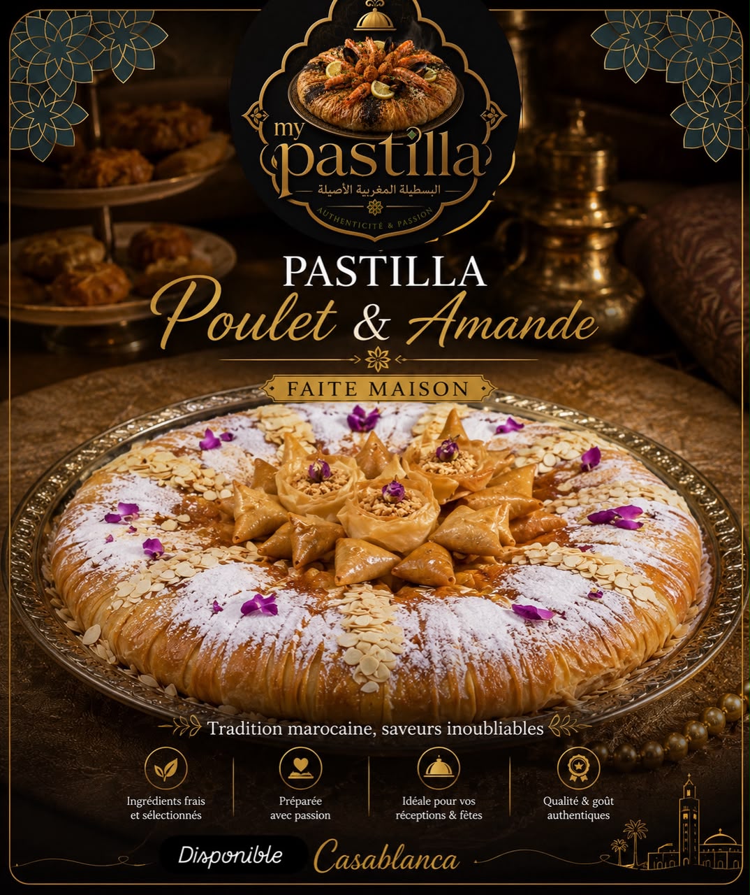 Pastilla Poulet & Amandes